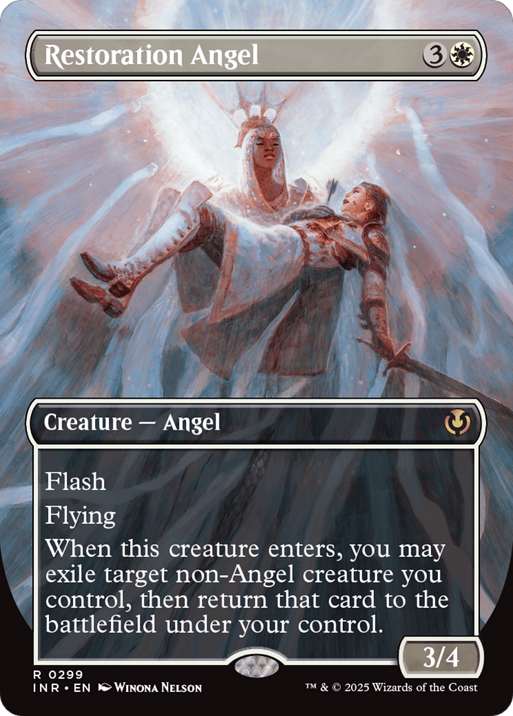 Restoration Angel (Borderless) [Innistrad Remastered] | Good Games Cannington