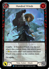 Hundred Winds (Blue) [EVR043] (Everfest)  1st Edition Extended Art Rainbow Foil | Good Games Cannington