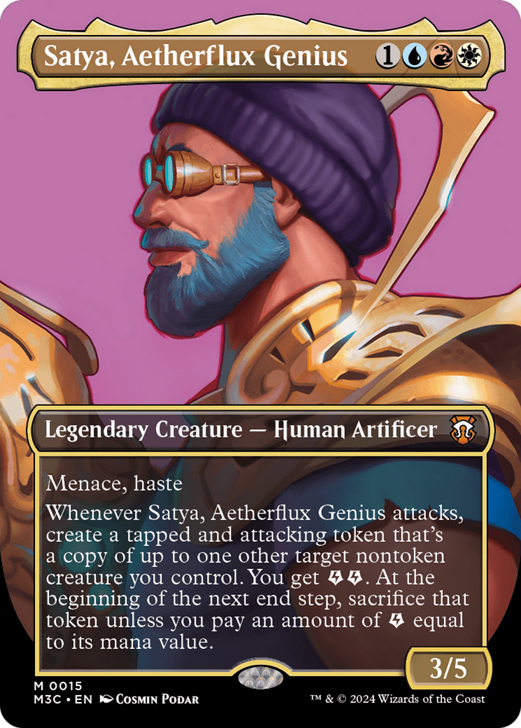 Satya, Aetherflux Genius (Borderless) [Modern Horizons 3 Commander] | Good Games Cannington