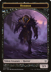Horror // Zombie Double-Sided Token [Archenemy: Nicol Bolas Tokens] | Good Games Cannington