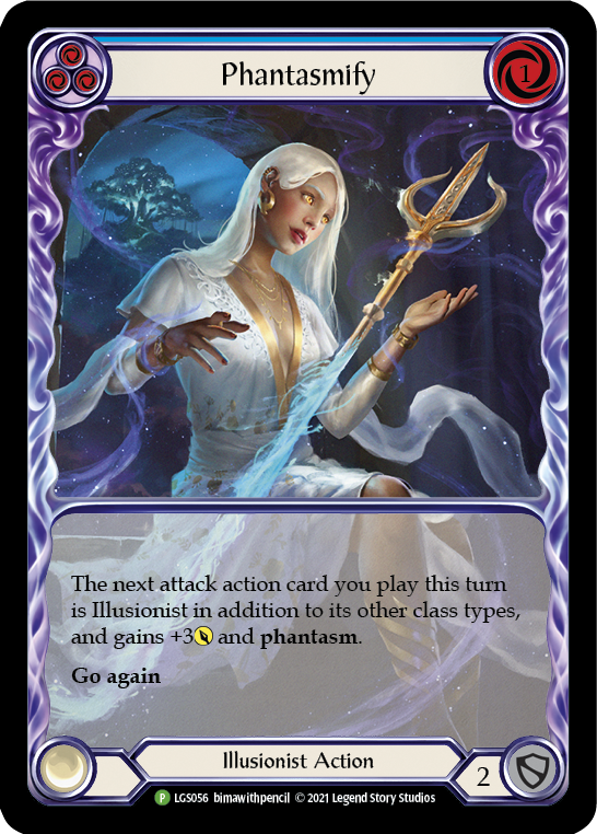 Phantasmify (Blue) [LGS056] (Promo)  Rainbow Foil | Good Games Cannington