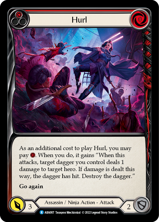 Hurl (Red) [ARA007] (Outsiders Arakni Blitz Deck) | Good Games Cannington