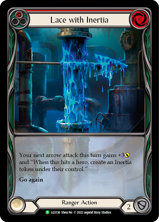 Lace with Inertia (Red) [LGS136] (Promo)  Rainbow Foil | Good Games Cannington