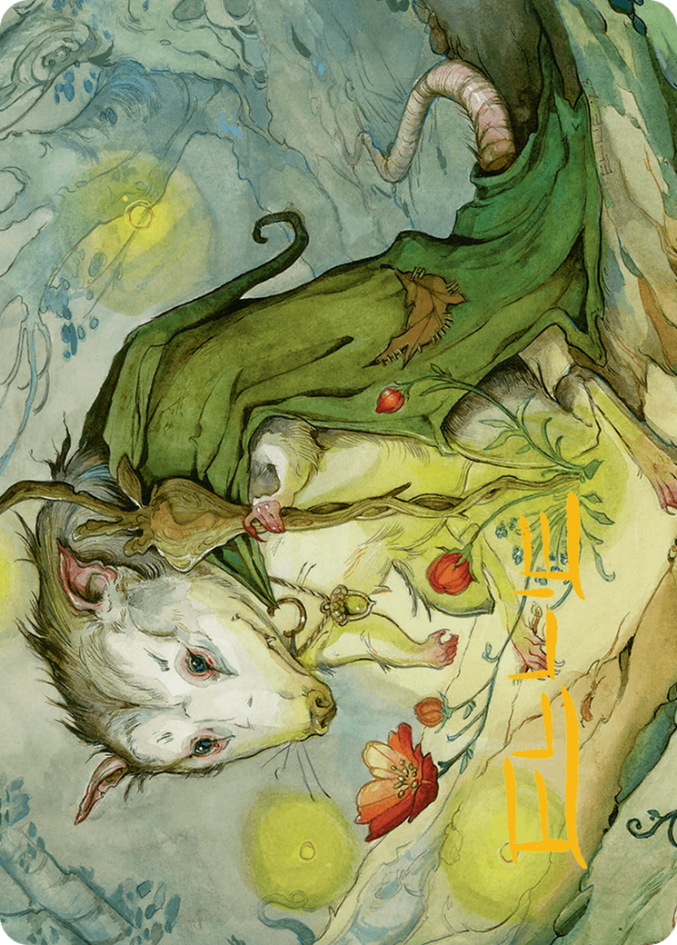 Tender Wildguide Art Card (Gold-Stamped Signature) [Bloomburrow Art Series] | Good Games Cannington