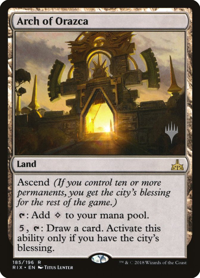 Arch of Orazca (Promo Pack) [Rivals of Ixalan Promos] | Good Games Cannington