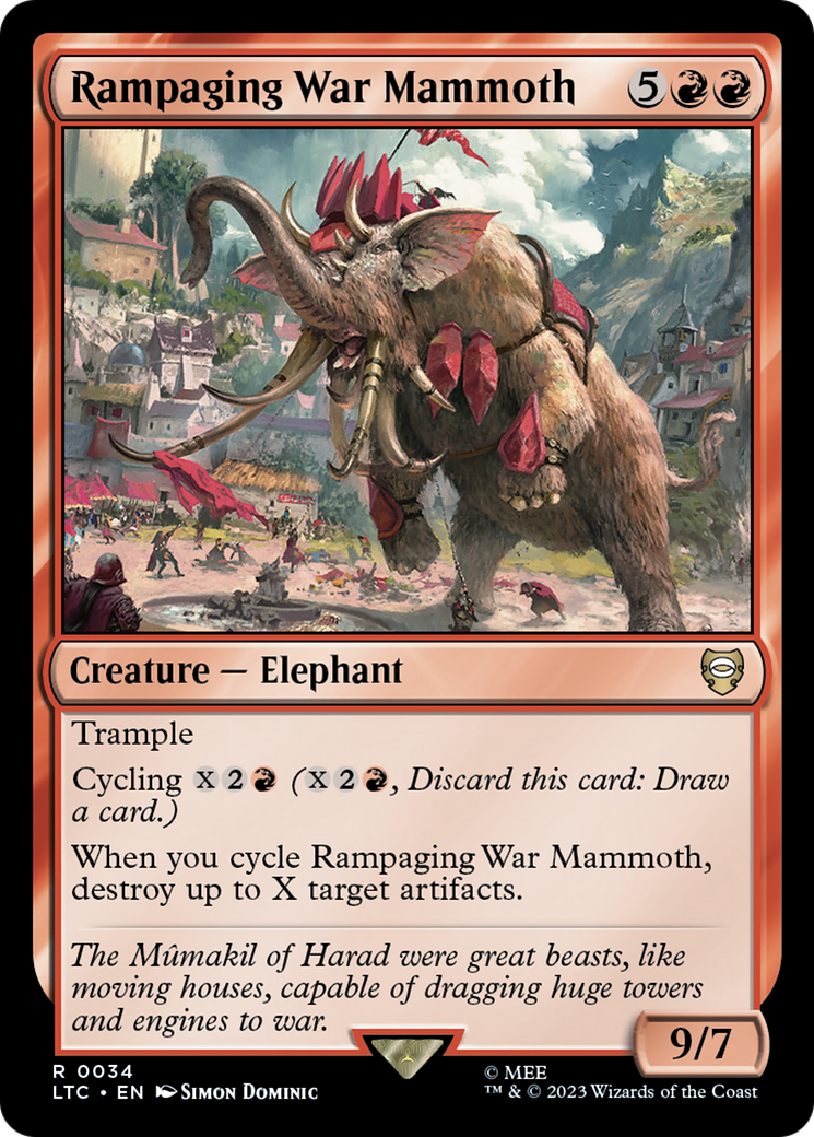 Rampaging War Mammoth [The Lord of the Rings: Tales of Middle-Earth Commander] | Good Games Cannington