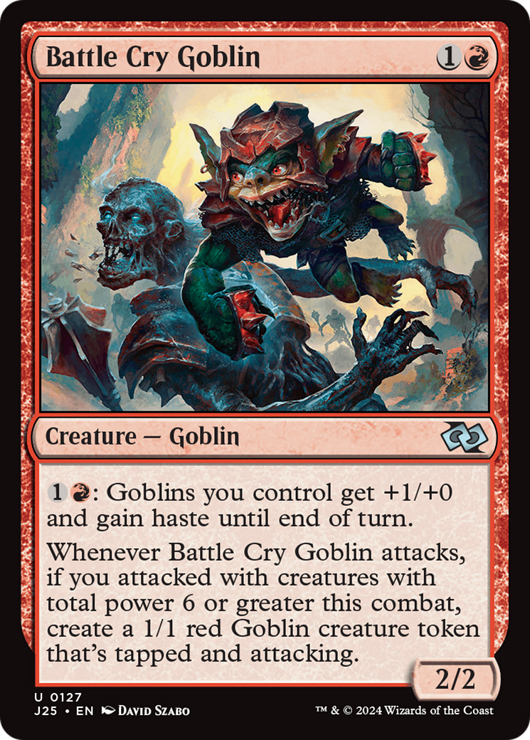 Battle Cry Goblin [Foundations Jumpstart] | Good Games Cannington