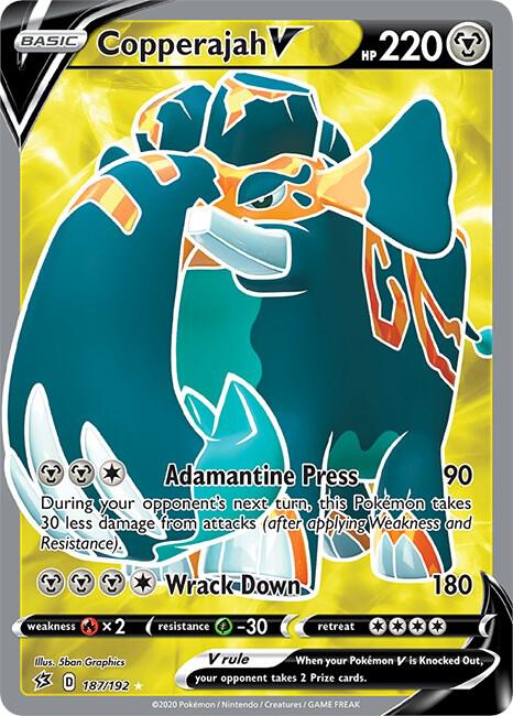 Copperajah V Full Art (SWSH02: Rebel Clash)  - Holofoil | Good Games Cannington