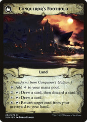 Conqueror's Galleon // Conqueror's Foothold [Ixalan Prerelease Promos] | Good Games Cannington