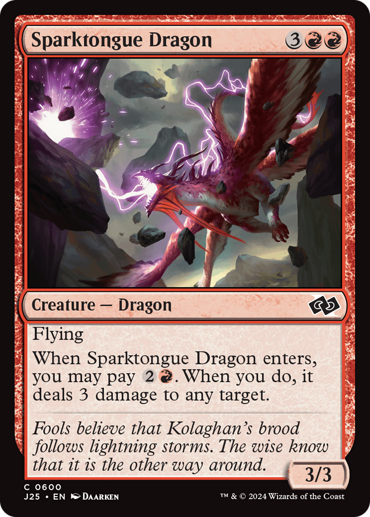 Sparktongue Dragon [Foundations Jumpstart] | Good Games Cannington