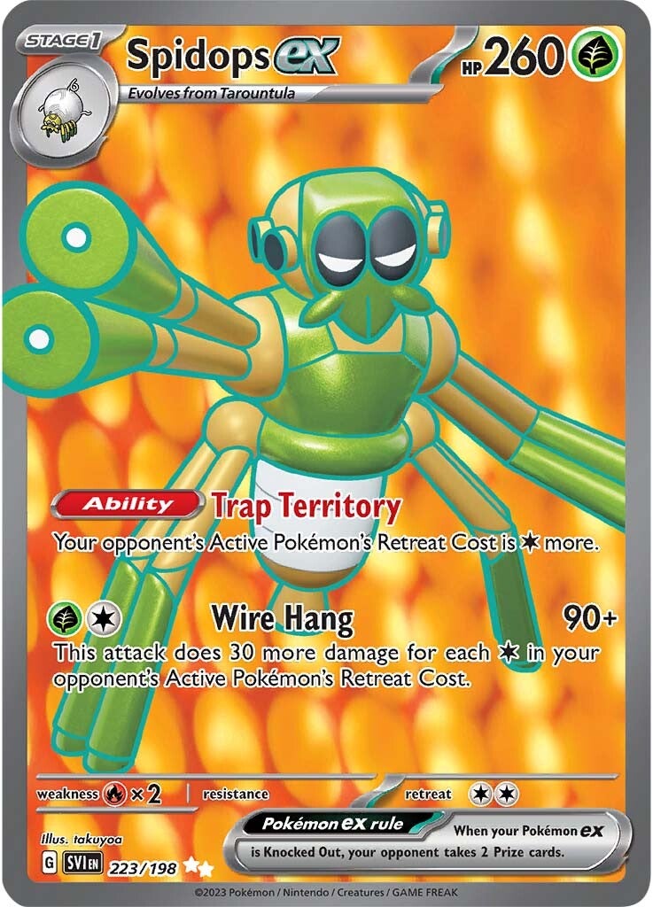 Spidops ex (223/198) [Scarlet & Violet: Base Set] | Good Games Cannington