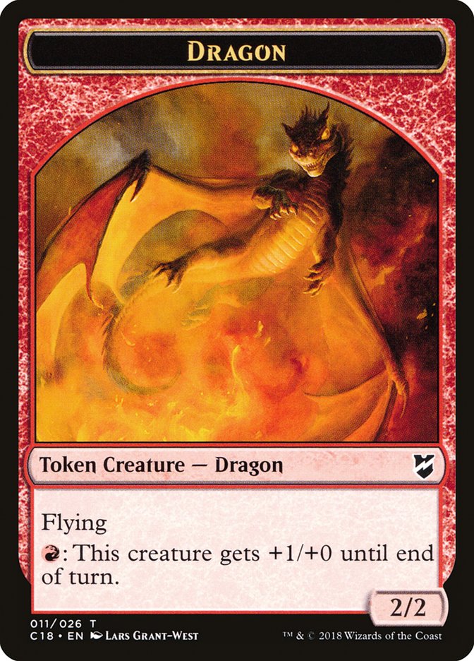 Dragon Egg // Dragon Double-Sided Token [Commander 2018 Tokens] | Good Games Cannington
