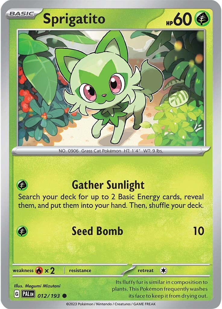 Sprigatito (012/193) [Scarlet & Violet: Paldea Evolved] | Good Games Cannington