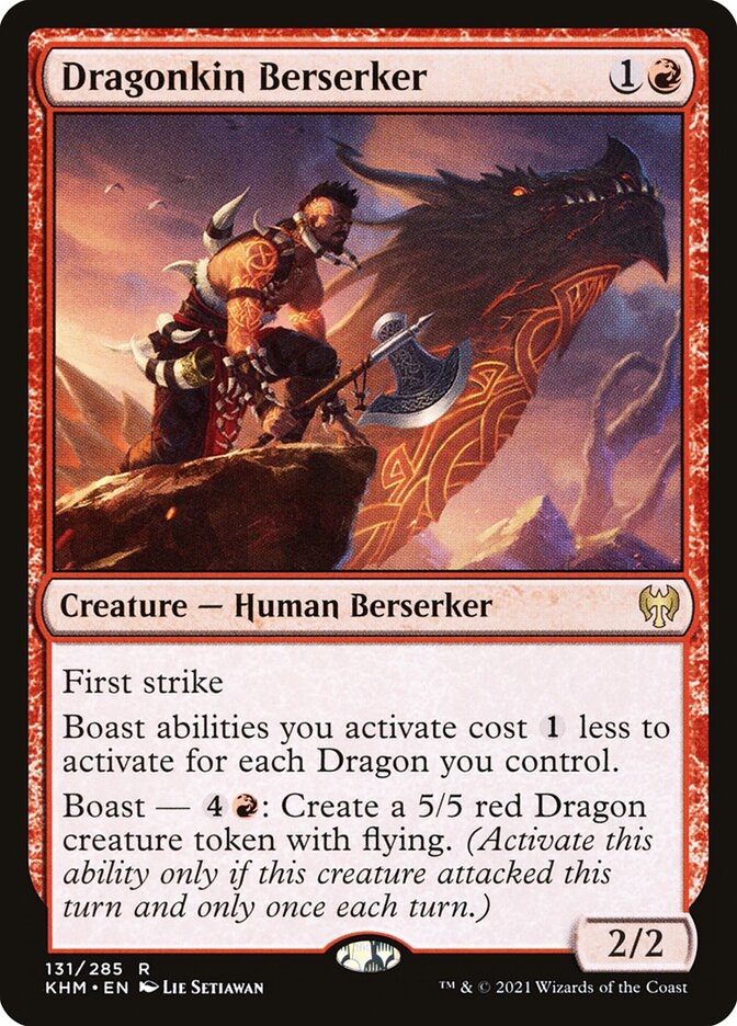 Dragonkin Berserker 131/285 (Kaldheim)  - Foil | Good Games Cannington