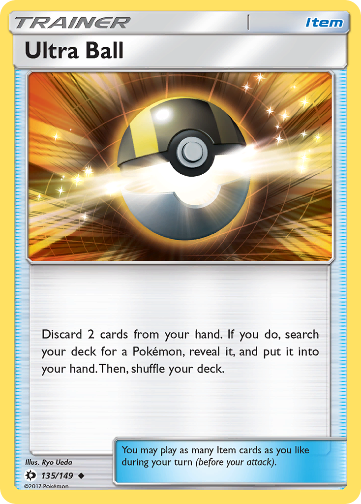 Ultra Ball (135/149) [Sun & Moon: Base Set] | Good Games Cannington