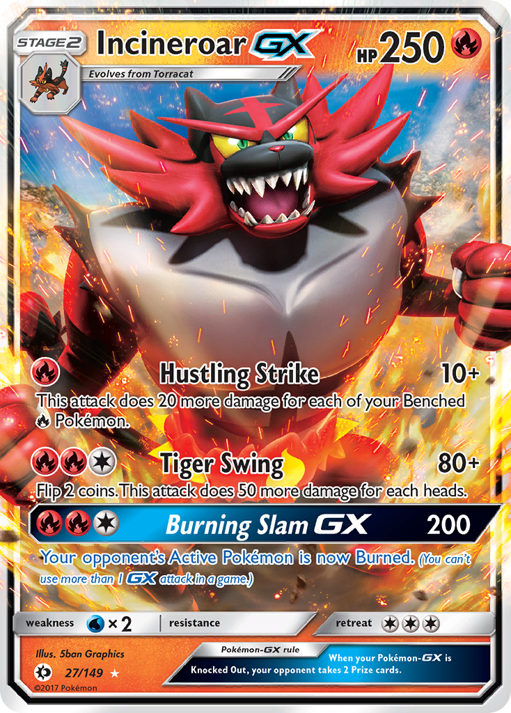 Incineroar GX (27/149) (Jumbo Card) [Sun & Moon: Base Set] | Good Games Cannington