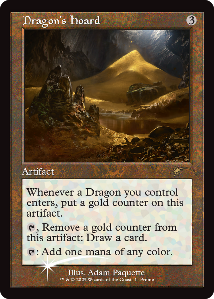Dragon's Hoard (Retro Frame) [Wizards Play Network 2025] | Good Games Cannington