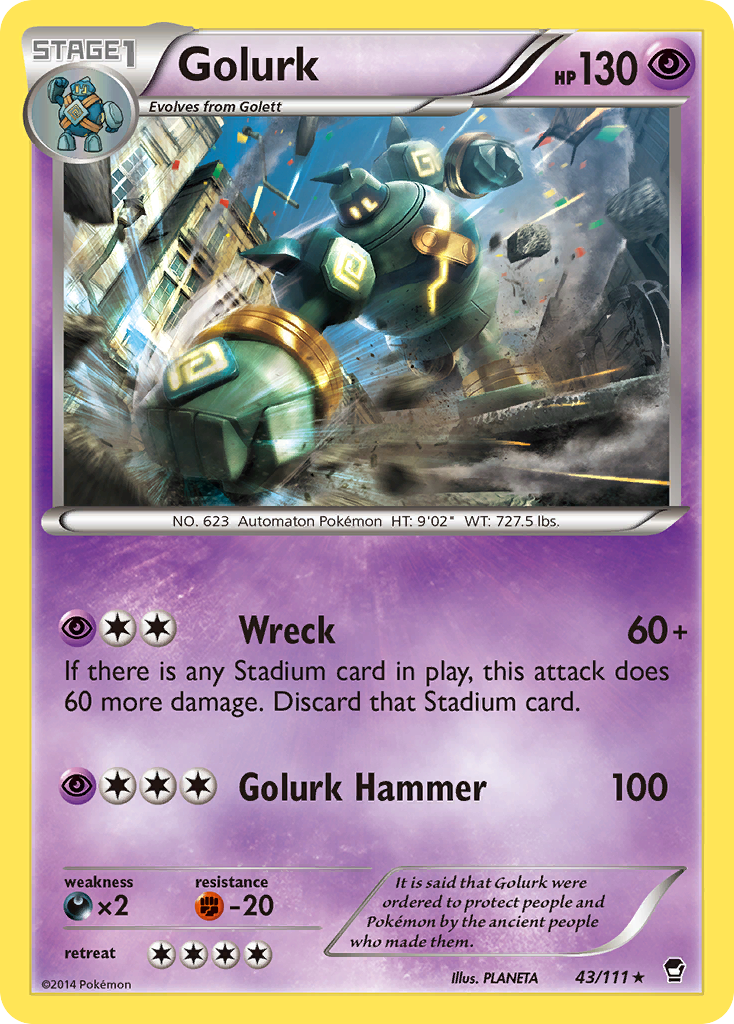 Golurk (43/111) [XY: Furious Fists] | Good Games Cannington