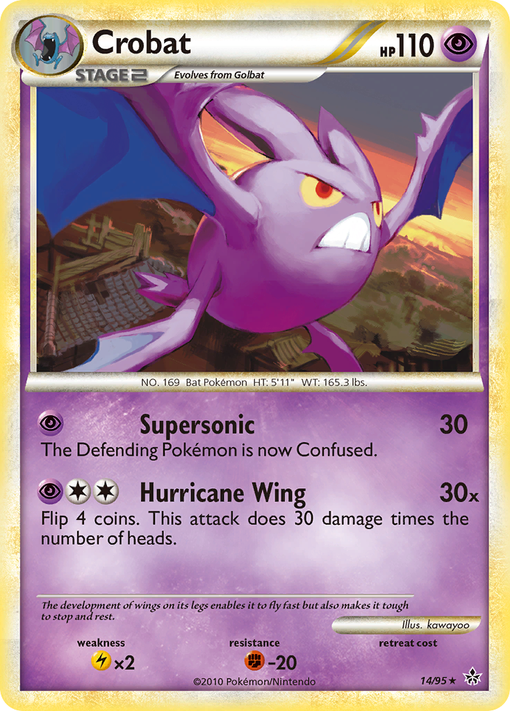 Crobat (14/95) [HeartGold & SoulSilver: Unleashed] | Good Games Cannington