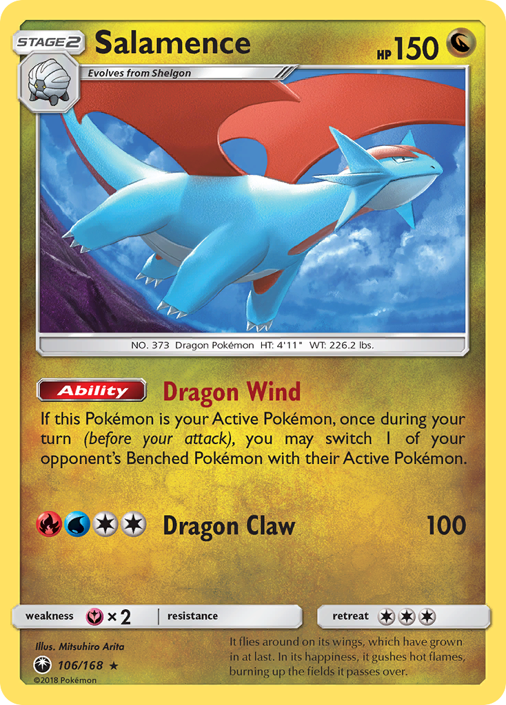Salamence (106/168) [Sun & Moon: Celestial Storm] | Good Games Cannington
