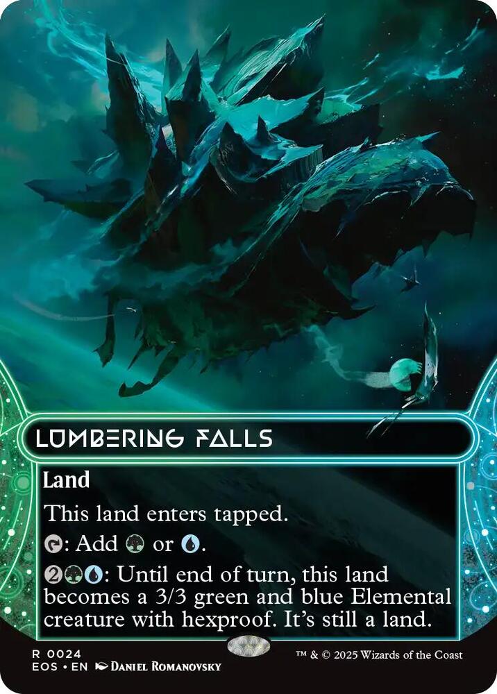 Lumbering Falls 0024 Borderless 24 (Edge of Eternities: Stellar Sights)  | Good Games Cannington