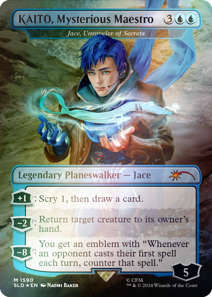 KAITO, Mysterious Maestro - Jace, Unraveler of Secrets (Rainbow Foil) [Secret Lair Drop Series] | Good Games Cannington