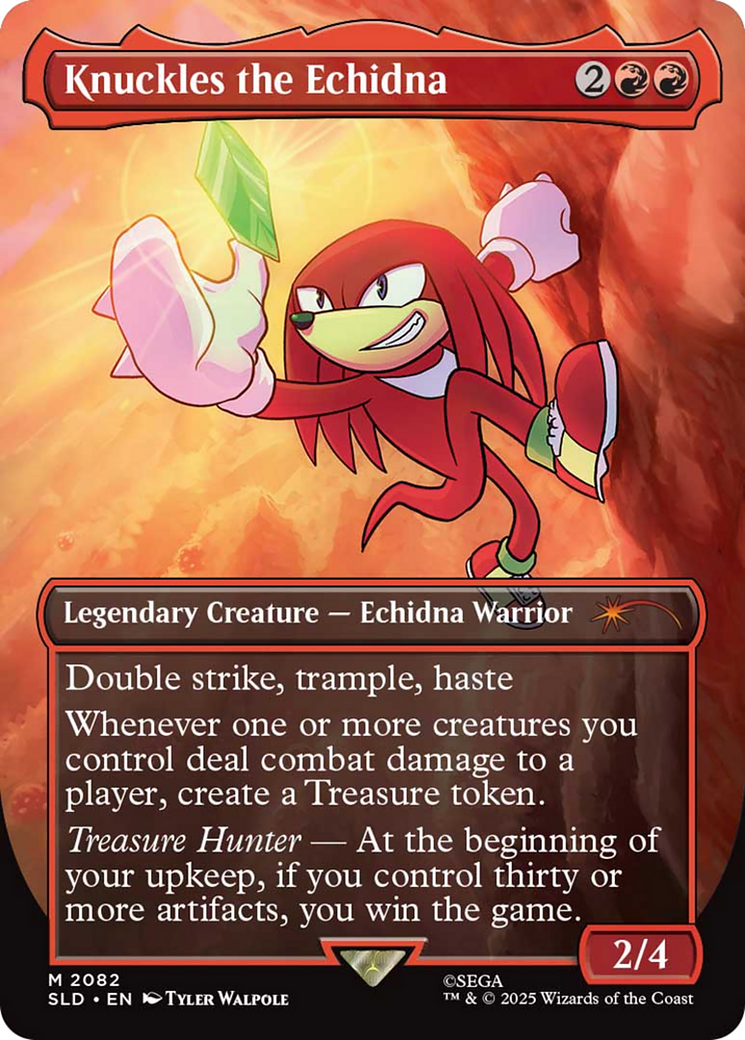 Knuckles the Echidna (Rainbow Foil) [Secret Lair Drop Series] | Good Games Cannington