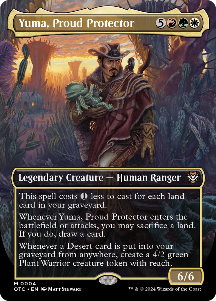 Yuma, Proud Protector (Borderless) [Outlaws of Thunder Junction Commander] | Good Games Cannington