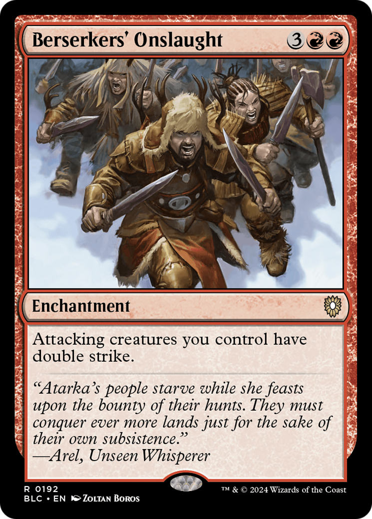 Berserkers' Onslaught [Bloomburrow Commander] | Good Games Cannington