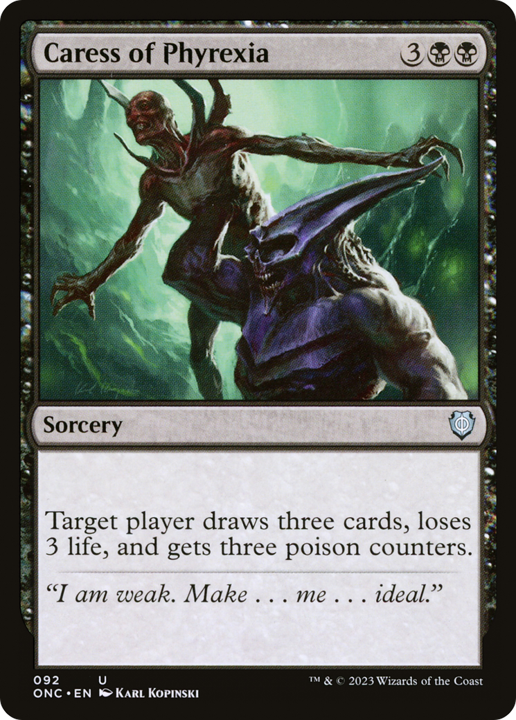 Caress of Phyrexia [Phyrexia: All Will Be One Commander] | Good Games Cannington