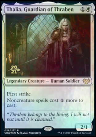 Thalia, Guardian of Thraben [Innistrad: Crimson Vow Prerelease Promos] | Good Games Cannington