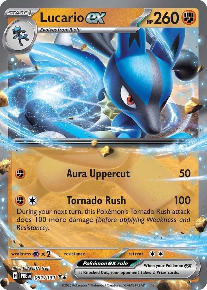 Lucario ex (051/131) [Scarlet & Violet: Prismatic Evolutions] | Good Games Cannington