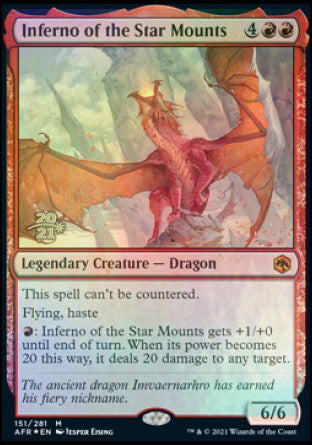 Inferno of the Star Mounts [Dungeons & Dragons: Adventures in the Forgotten Realms Prerelease Promos] | Good Games Cannington