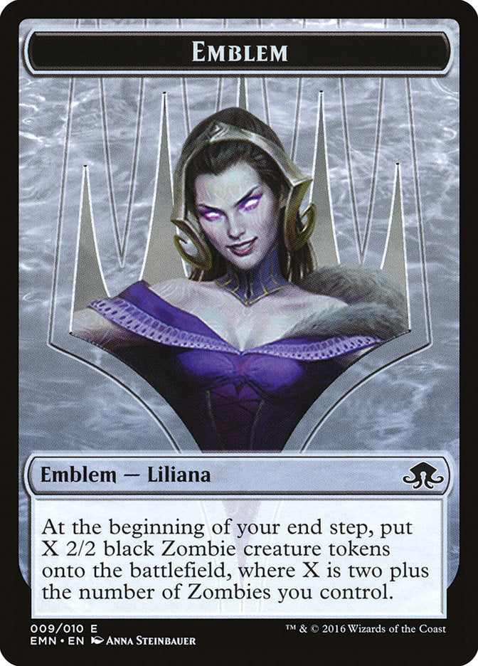 Liliana, the Last Hope Emblem [Eldritch Moon Tokens] | Good Games Cannington