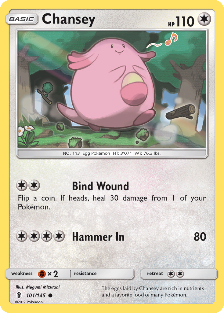 Chansey (101/145) [Sun & Moon: Guardians Rising] | Good Games Cannington