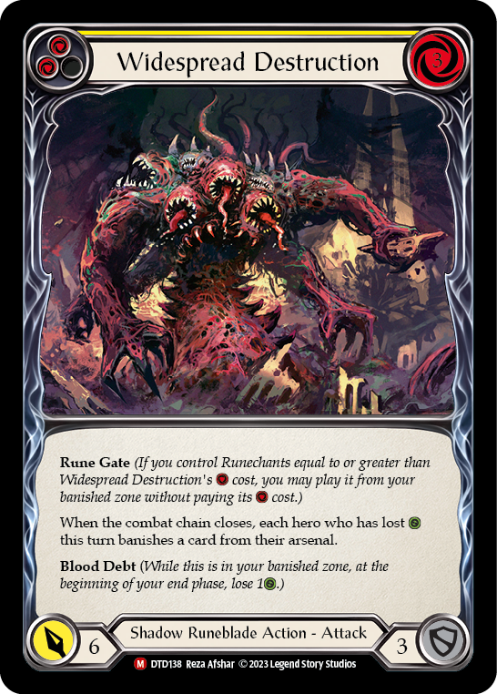 Widespread Destruction [DTD138] (Dusk Till Dawn)  Rainbow Foil | Good Games Cannington