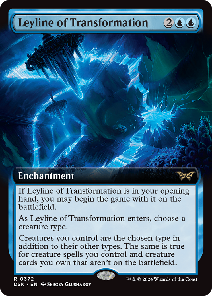 Leyline of Transformation (Extended Art) [Duskmourn: House of Horror] | Good Games Cannington