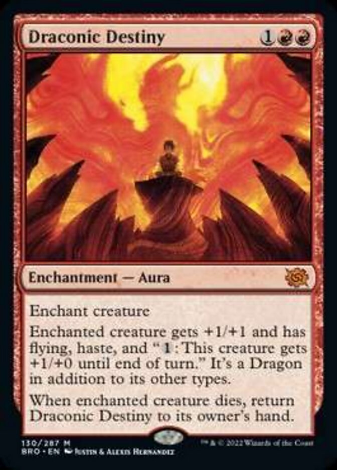 Draconic Destiny (Promo Pack) [The Brothers' War Promos] | Good Games Cannington