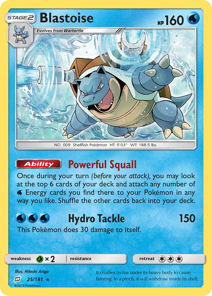 Blastoise (25/181) [Sun & Moon: Team Up] | Good Games Cannington