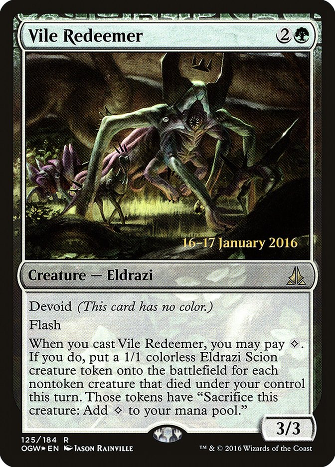 Vile Redeemer [Oath of the Gatewatch Prerelease Promos] | Good Games Cannington
