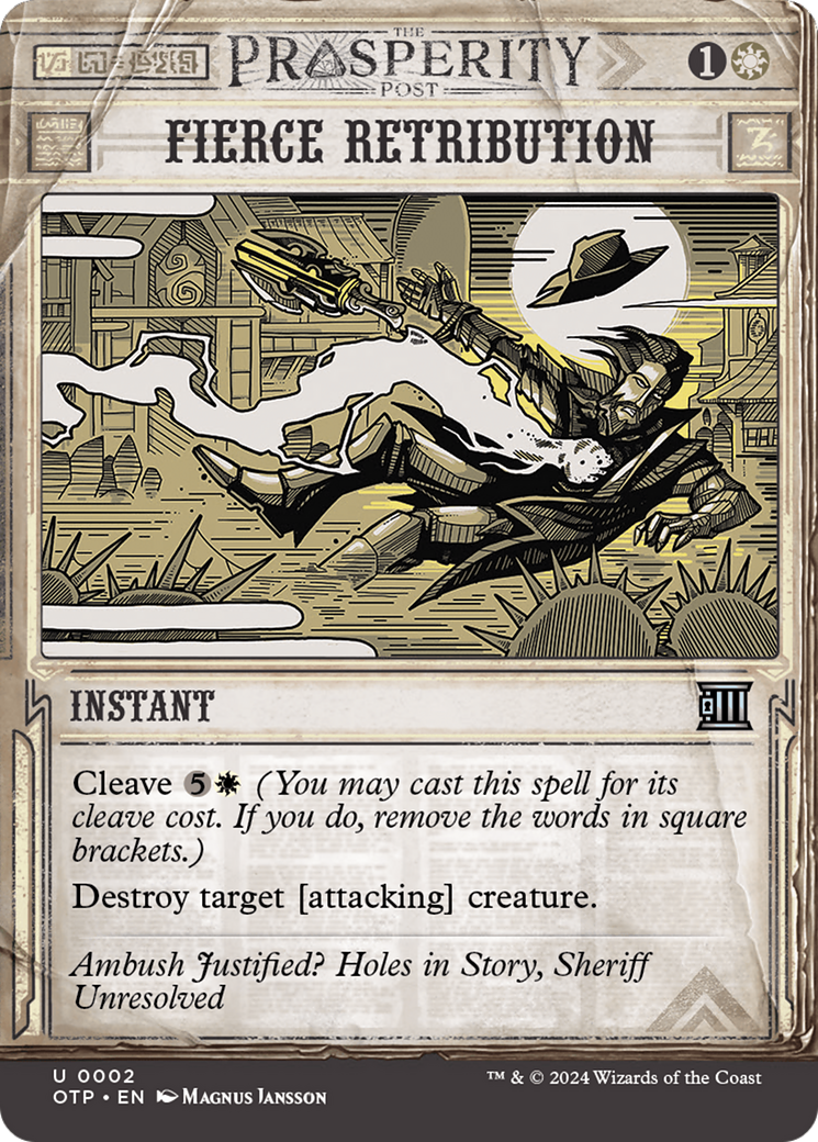 Fierce Retribution [Outlaws of Thunder Junction: Breaking News] | Good Games Cannington