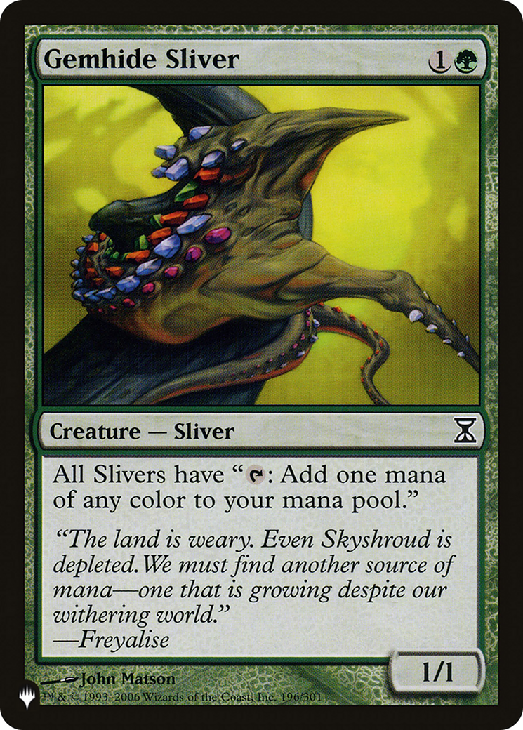 Gemhide Sliver [The List] | Good Games Cannington