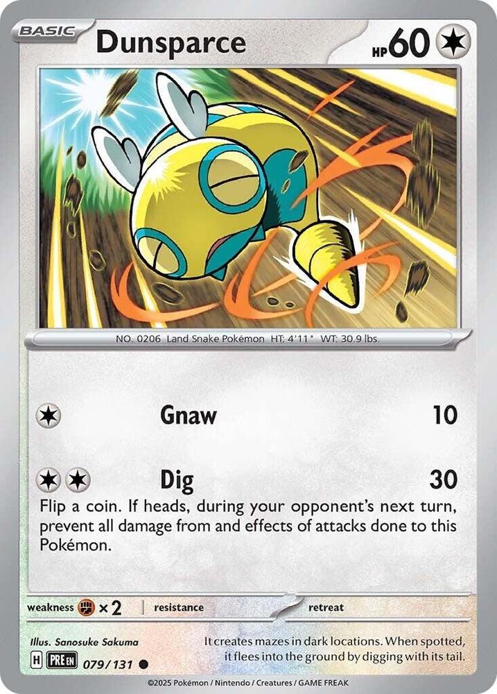 Dunsparce (079/131) [Scarlet & Violet: Prismatic Evolutions] | Good Games Cannington