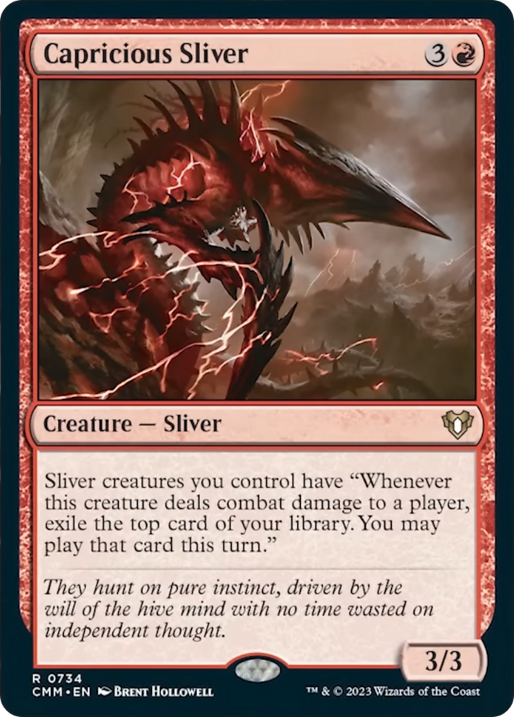 Capricious Sliver [Commander Masters] | Good Games Cannington