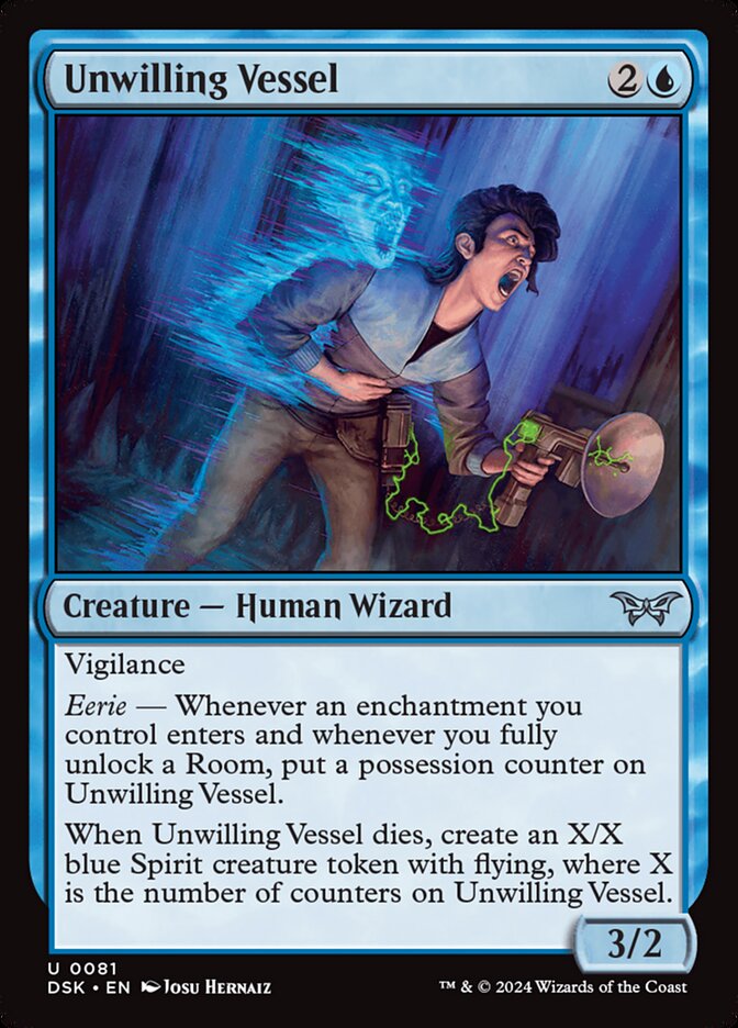 Unwilling Vessel 81 (Duskmourn: House of Horror)  - Foil | Good Games Cannington