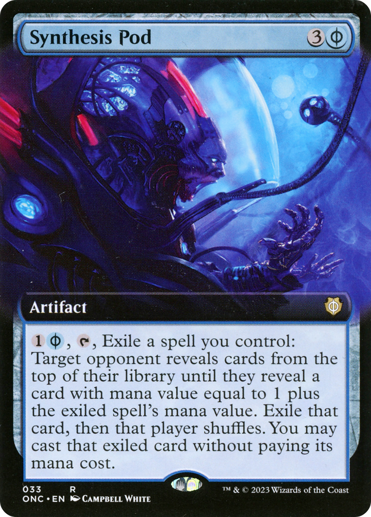 Synthesis Pod (Extended Art) [Phyrexia: All Will Be One Commander] | Good Games Cannington