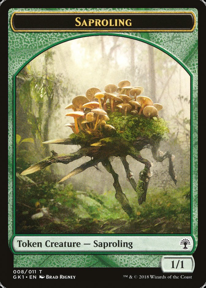 Voja // Saproling Double-Sided Token [Guilds of Ravnica Guild Kit Tokens] | Good Games Cannington