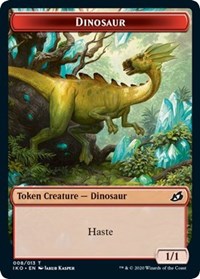 Dinosaur // Human Soldier (003) Double-Sided Token [Ikoria: Lair of Behemoths Tokens] | Good Games Cannington