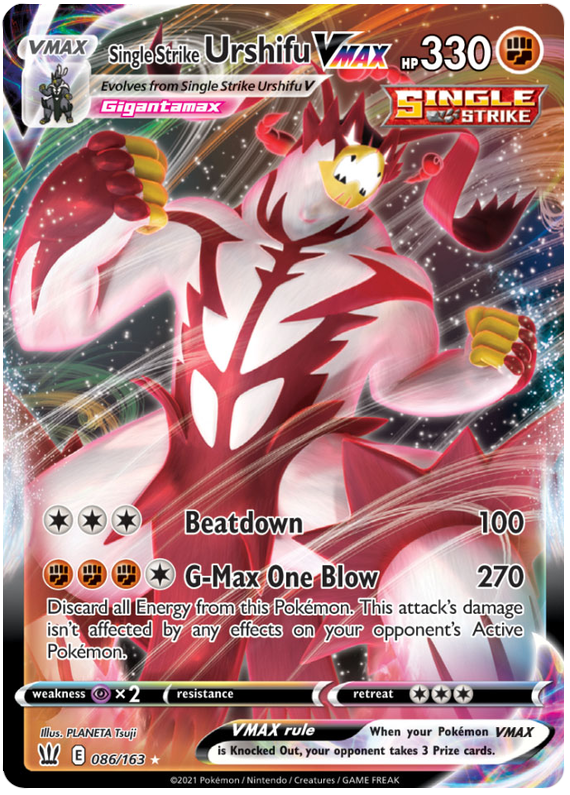 Single Strike Urshifu VMAX (086/163) [Sword & Shield: Battle Styles] | Good Games Cannington