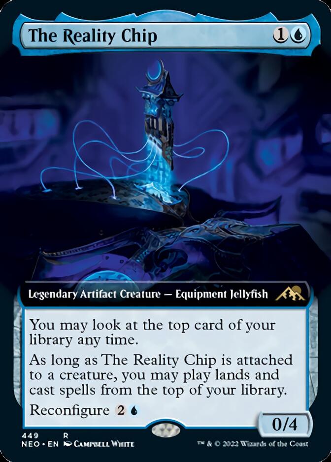 The Reality Chip (Extended Art) [Kamigawa: Neon Dynasty] | Good Games Cannington